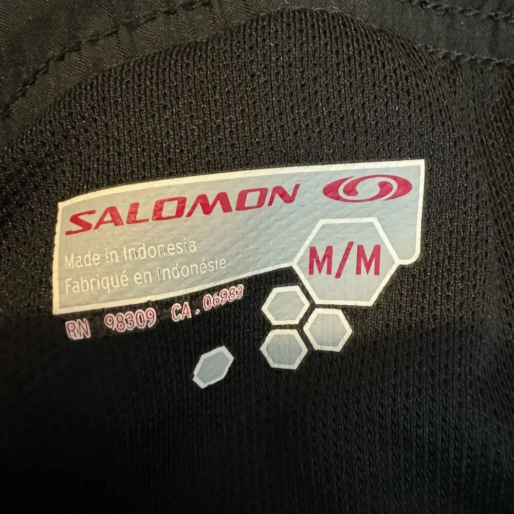 Salomon Womens Actilite Running Shorts M‎ Black Drawstring Waist